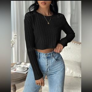 Black Crop Top